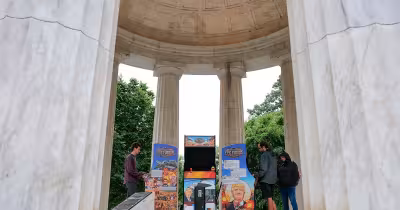 Operation Epic Furious installs satirical war games on the National Mall