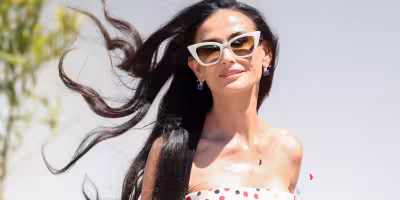Demi Moore Cannes 2026: Purple Gucci look turns heads at La Vie D'Une Femme