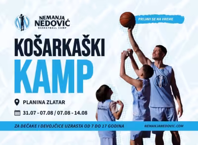 Nemanja Nedović lance son premier camp de basket sur le mont Zlatar