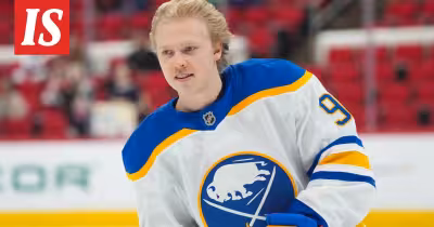 Konsta Helenius holds his own in first NHL playoff game for Buffalo