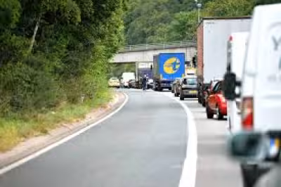 M54 Closure as eastbound carriageway shuts after car leaves road