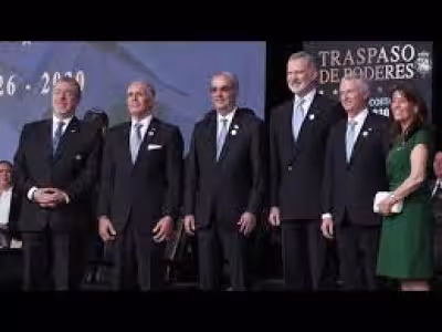 S.M. el Rey asiste a la ceremonia de transmisión del mando en Costa Rica