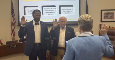 Kisd swears in Rainwater, Williams after May 2 board election
