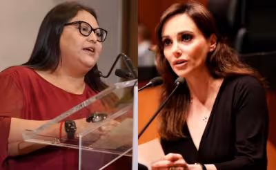 Lilly Téllez y Citlalli Hernández elevan el choque por la visita de Ayuso a México