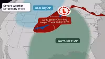Weather threat builds across Plains, Midwest with tornado risk from Sunday