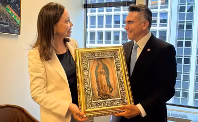 Proceso: Alejandro Moreno se reúne con María Corina Machado en Washington