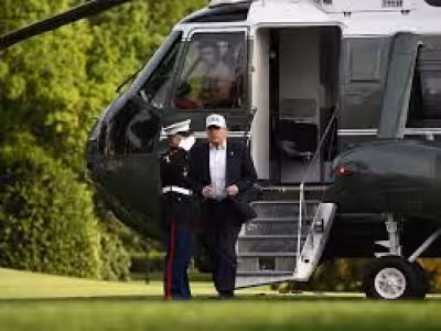 Trump White House Helipad Plans would end South Lawn grass damage