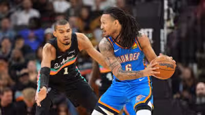 Lu Dort watch begins as Spurs roll past Wolves into West finals