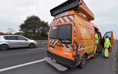 Accident sur la Rocade Rennes : un poids lourd et un utilitaire impliqués