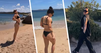 Stephanie Brunner zeigt am Meer Erholung nach langer Saison