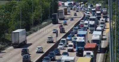 M25 traffic chaos after multi-vehicle crash between junction 24 and 25