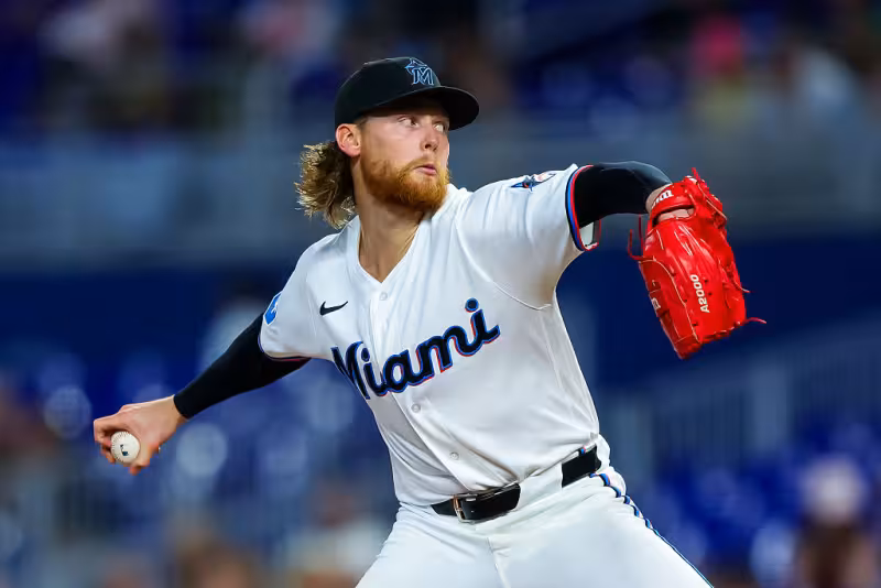 Max Meyer gets another Marlins rotation chance and is making it count