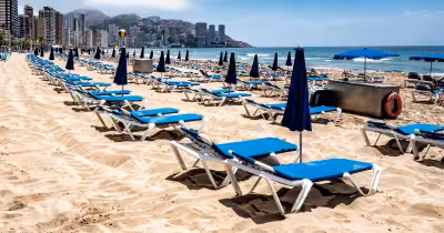 Benidorm sunbed row grows after video shows deserted beach in May