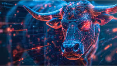 Djia rises as oil eases and Micron surges after UBS target boost