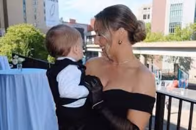 Hailie Jade shares sweet wedding photo of son Elliot in mini tux