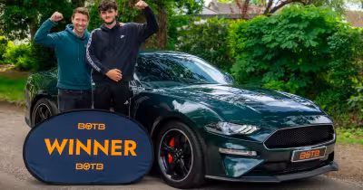 Botb surprise leaves Dorset courier driver stunned with £45,000 Mustang Bullitt win