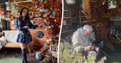 Caerphilly resident builds enchanted garden to raise money for Make-A-Wish