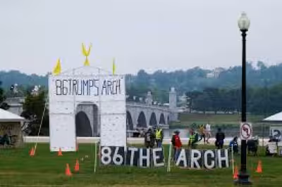 Trump’s proposed Arch would frame Arlington House, not the Lincoln Memorial