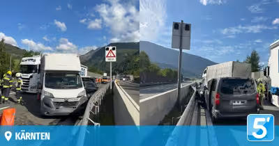 Unfall am Katschbergtunnel legt die A10 Richtung Villach kurzzeitig lahm