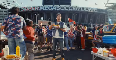 Danny Dyer and Rob Lowe trade football blows in Paddy Power World Cup ad
