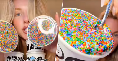 Dot Cakes craze sends New York shoppers lining up for sprinkle-topped treats