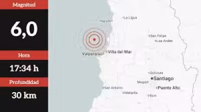 Sismo Cercano A Mí: Beben der Stärke 6,0 erschüttert fünf Regionen Chiles