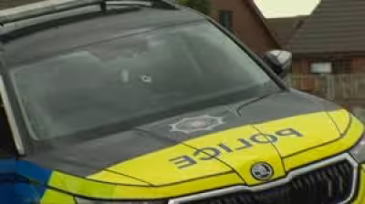 Skynews: PSNI officer struck by stolen police vehicle in Downpatrick, man arrested