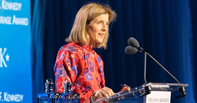 Caroline Kennedy honors Tatiana Schlossberg at JFK Library ceremony