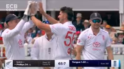 England Cricket Team Vs New Zealand National Cricket Team Match Scorecard: collapse at Lord's