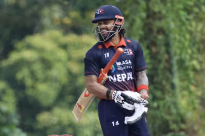 Hong Kong Vs Oman: Nepal crush Malaysia by 167 runs behind Bhurtel ton