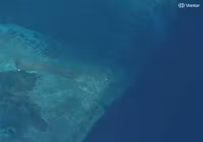 Scarborough Shoal Satellite Imagery Shows Unidentified Object at Reef Entrance