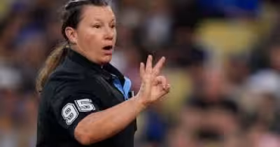 Jen Pawol works Angels-Dodgers game as first woman MLB umpire