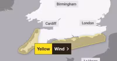 Uk South Coast Strong Winds Warning Covers South and South-West England
