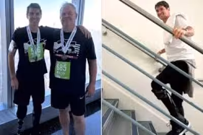 Benjamin Hall climbs 104 stories in 46 minutes at One World Trade Center