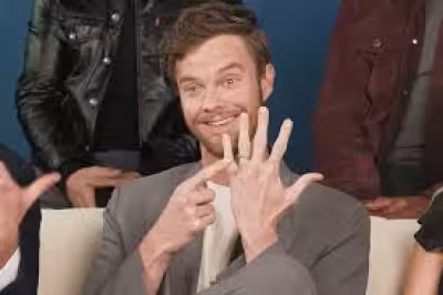 Jack Quaid flashes wedding ring in group interview after marrying Claudia Doumit