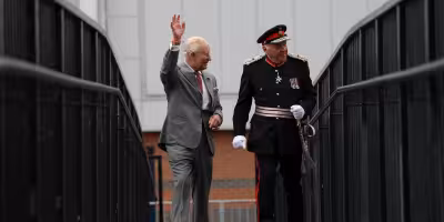 King Charles Grimsby Town Visit: rainy walkabout and warm exchanges