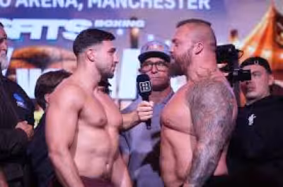 Tommy Fury V Eddie Hall ends with six-round Misfits Boxing main event in Manchester