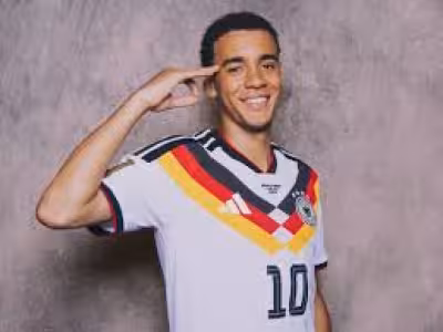 Jamal Musiala watch as Germany face Curacao in World Cup Group E