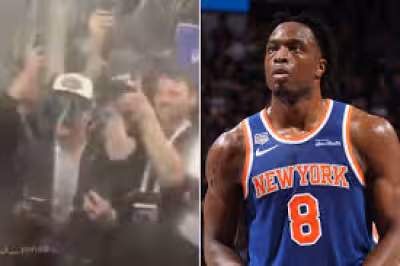 Og Anunoby Accidentally Streaming The Knicks Championship Celebration