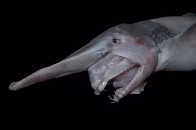 Goblin Shark filmed alive in deep sea for first time in rare double sighting