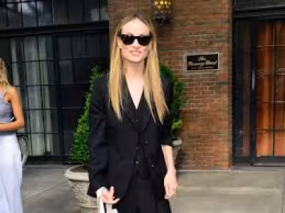 Olivia Wilde wears all-black look outside The Bowery Hotel in New York City