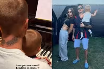 Justin Bieber Jack Blues Photos show Father’s Day family moment