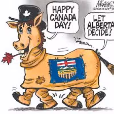 Canada Day 2026 page points readers to Calgary Herald's weekly cartoons
