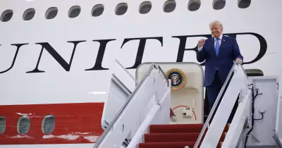 Trump heads to Mount Rushmore on Qatar-gifted jet before Friday fireworks
