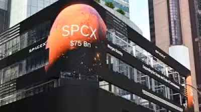 Spacex stock sinks below debut price as Blue Origin raises new money