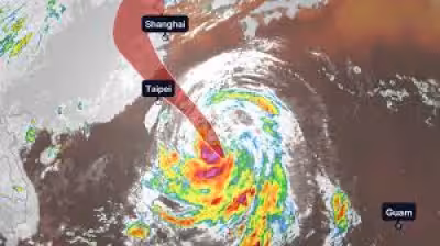 Typhoon Bavi weakens toward Taiwan after Category 5 hit on Guam, Rota