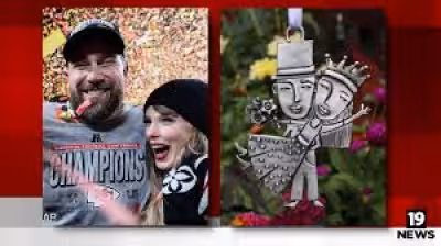 Taylor Swift Travis Kelce Pewter Gift from Ohio gallery draws notice