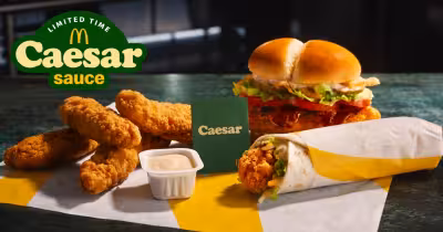 Mcdonald's New Caesar Menu Items Arrive July 21 at Select Restaurants