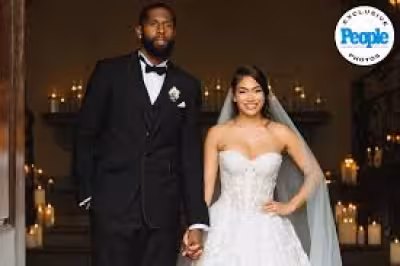 Royce O'Neale marries Paige Hurd at Oheka Castle in New York