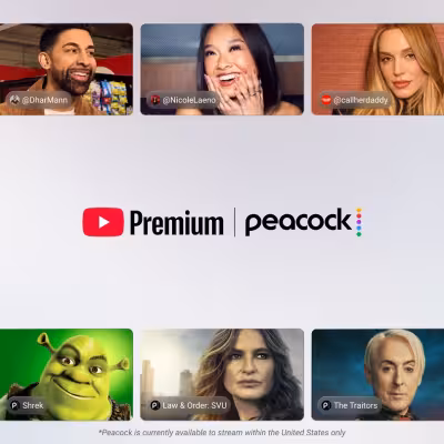 Peacock Youtube Premium Deal expands access for U.S. subscribers